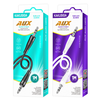 Kabel AUX Jack 3.5mm KSC-893 1M - Czarny